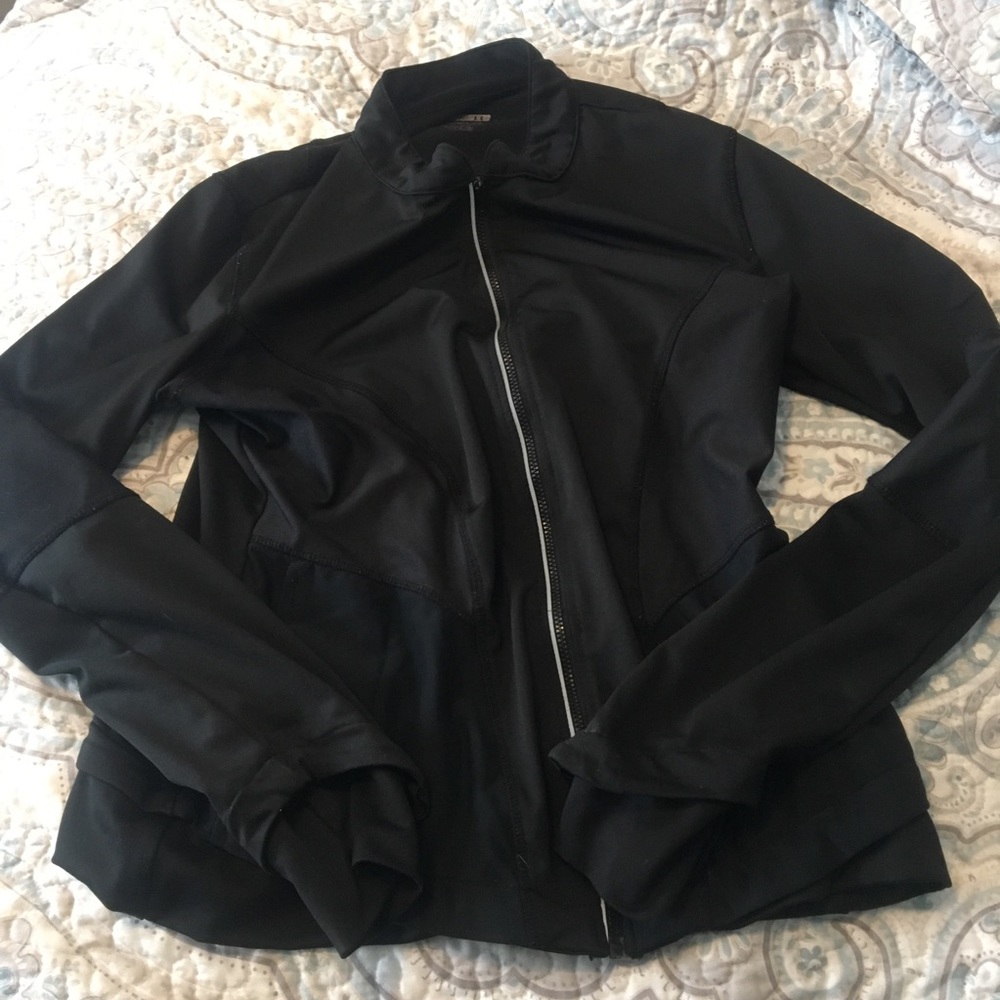 Black workout jacket